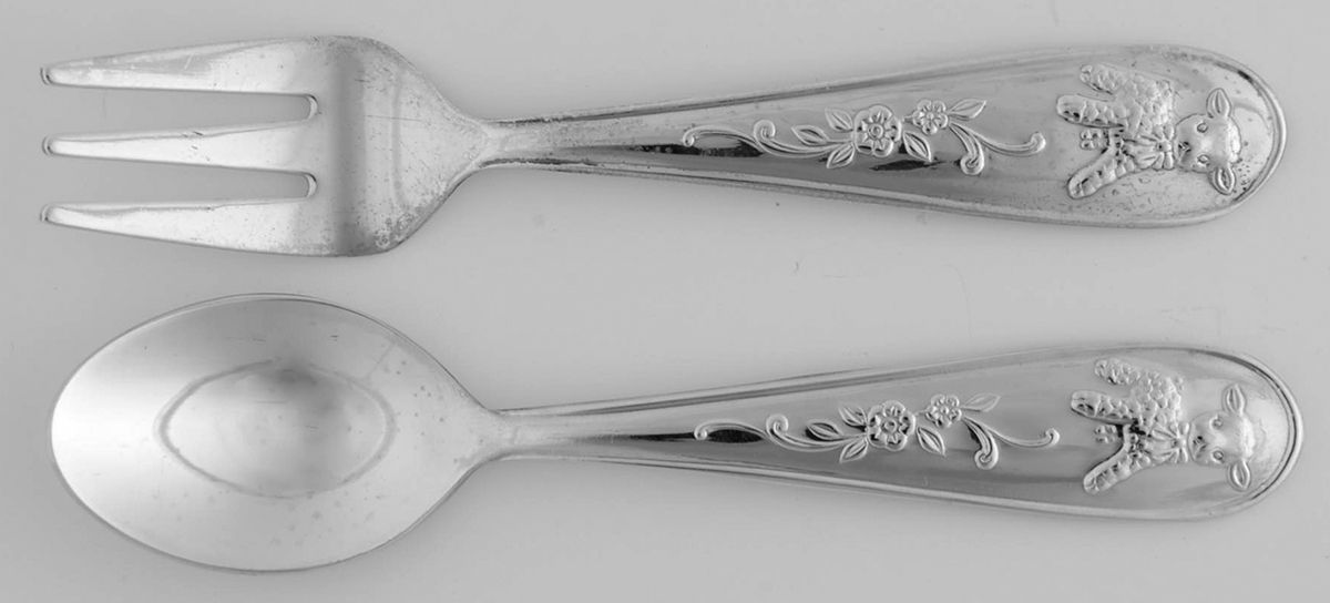 PHF2 (Silverplate) 2 Pc Baby Set (BF, BS) by Princess House-1