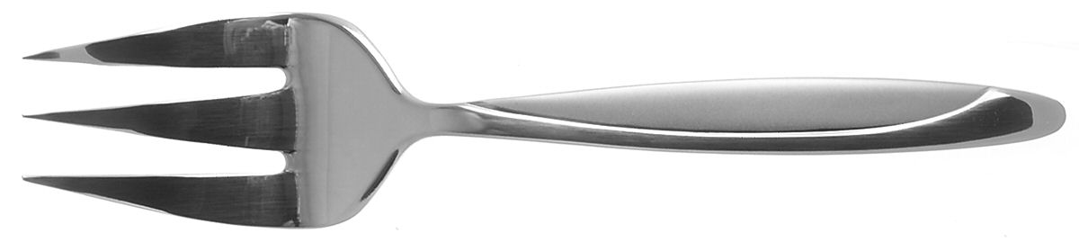 Evening Sun (Stainless) Medium Solid Cold Meat Serving Fork by Pfaltzgraff-1