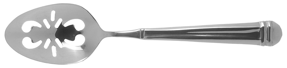 Heritage (Stainless) Pierced Tablespoon (Serving Spoon) by Pfaltzgraff-1