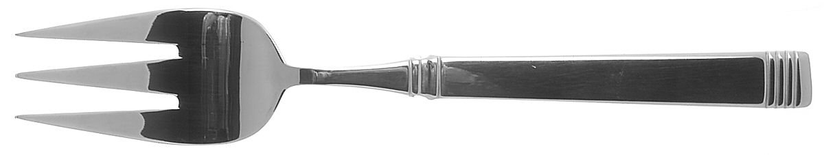 Nuance (Stainless) Large Solid Cold Meat Serving Fork by Pfaltzgraff-1