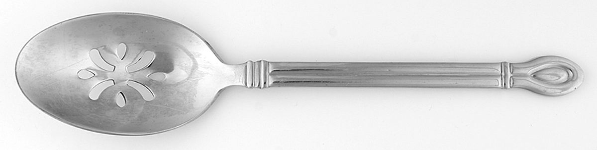 Intersection (Stainless) Pierced Tablespoon (Serving Spoon) by Pfaltzgraff-1
