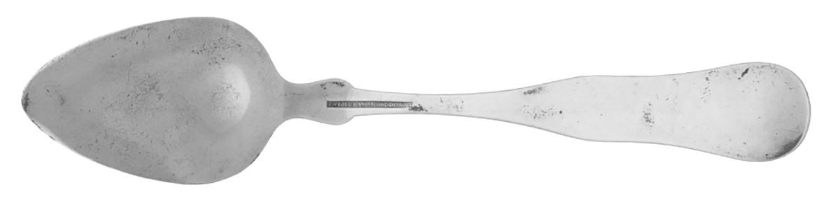 Coin Silver Flatware Tablespoon (Serving Spoon) by Palmer & Bachelder-2