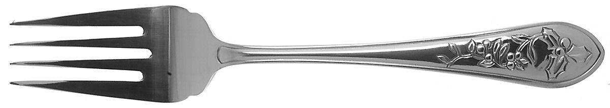 Winterberry (Stainless) Large Solid Cold Meat Serving Fork by Pfaltzgraff-1