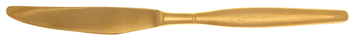 PTC7 (Gold Electroplate) Modern Solid Knife by Present-1