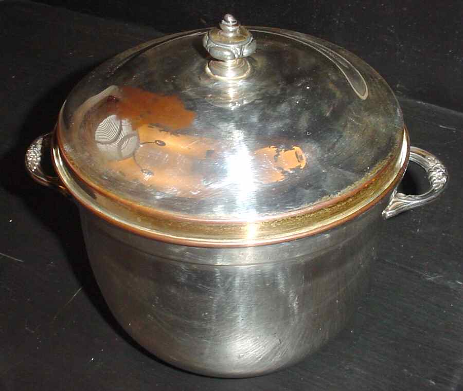 3600 (Silverplate, Hollowware) Ice Bucket & Lid by Poole Silver -1
