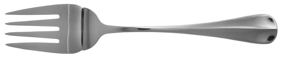 Baguette (Stainless) Medium Solid Cold Meat Serving Fork by Pfaltzgraff-1