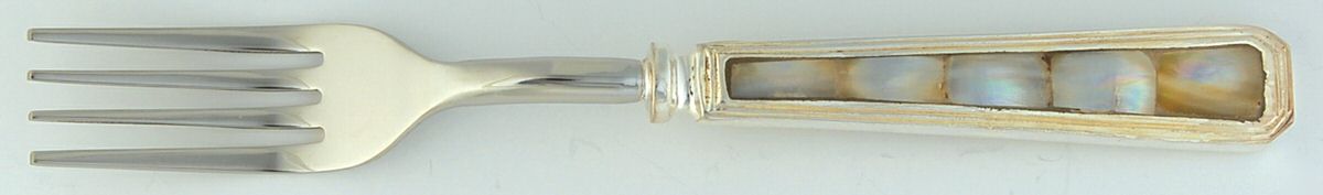 Mother-Of-Pearl (Silverplate) Individual Salad Fork by Pottery Barn-1