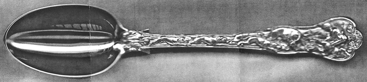 Stag Hunt (Sterling) Tablespoon (Serving Spoon) by Paul Storr-1