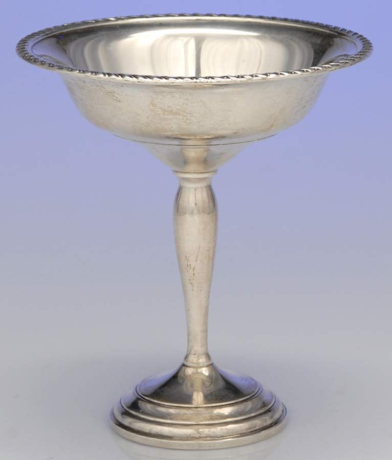 PSC1 (Sterling, Hollowware) Weighted Round Compote (Height X Width) by Preisner-1