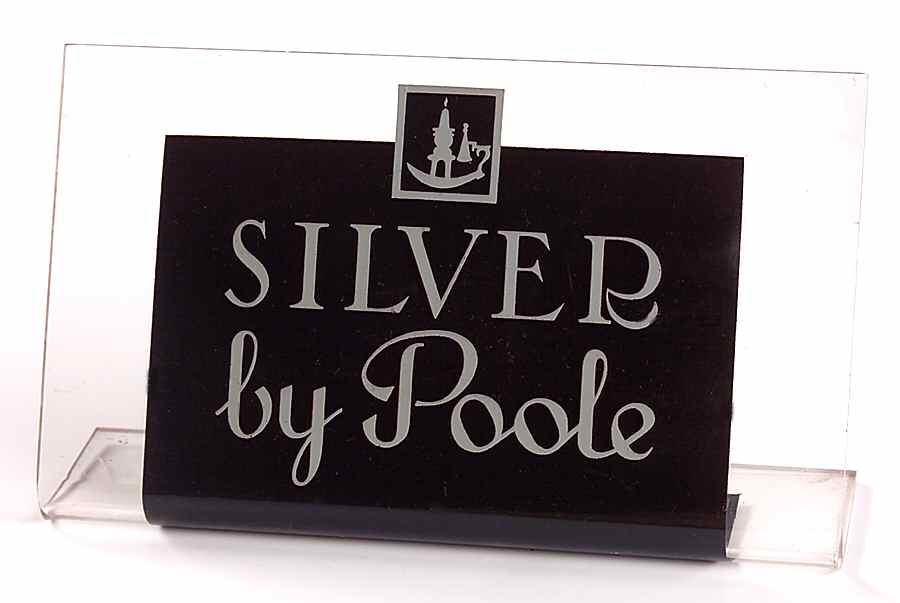 Advertising Signs Plastic Advertising Sign by Poole Silver -1