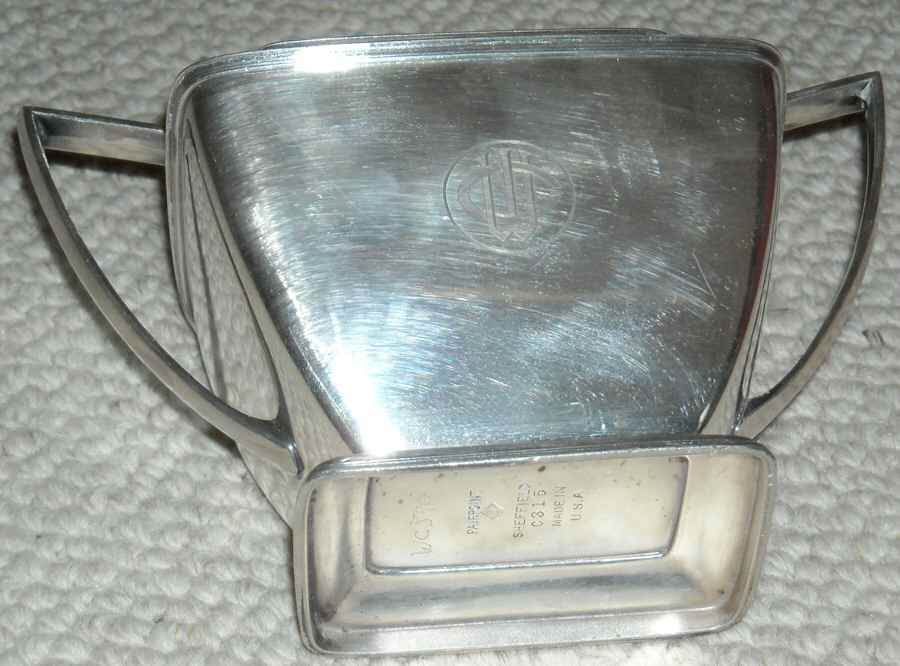 C315 (Silverplate, Hollowware) Sugar Bowl No Lid by Pairpoint Mfg Co-1