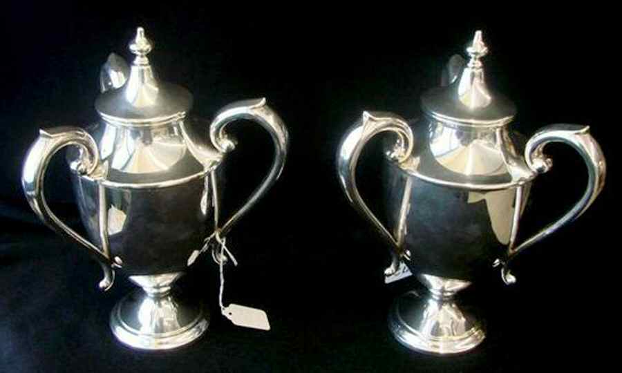 750 (Sterling, Hollowware) Sterling 3-Handled Loving Cup by Preisner-1