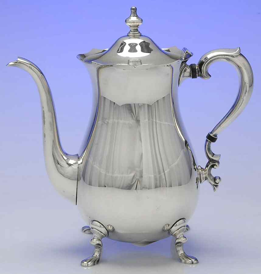 Jack Shepard Tea Service (Silverplate, Hollowware) Silverplate Coffee Pot by Poole Silver -1