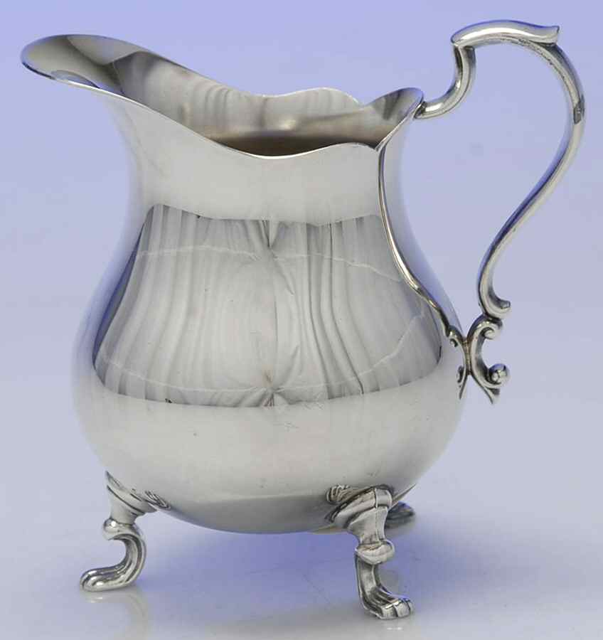 Jack Shepard Tea Service (Silverplate, Hollowware) Creamer by Poole Silver -1