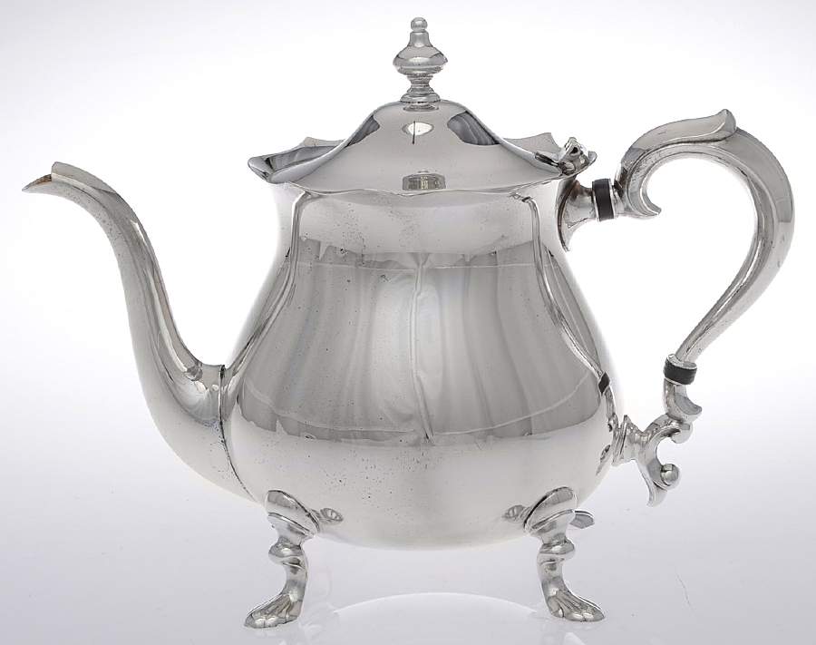 Jack Shepard Tea Service (Silverplate, Hollowware) Teapot by Poole Silver -1