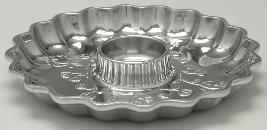 Napoli (Aluminum, Hollowware) 1 Piece Chip and Dip Set by Pfaltzgraff-1