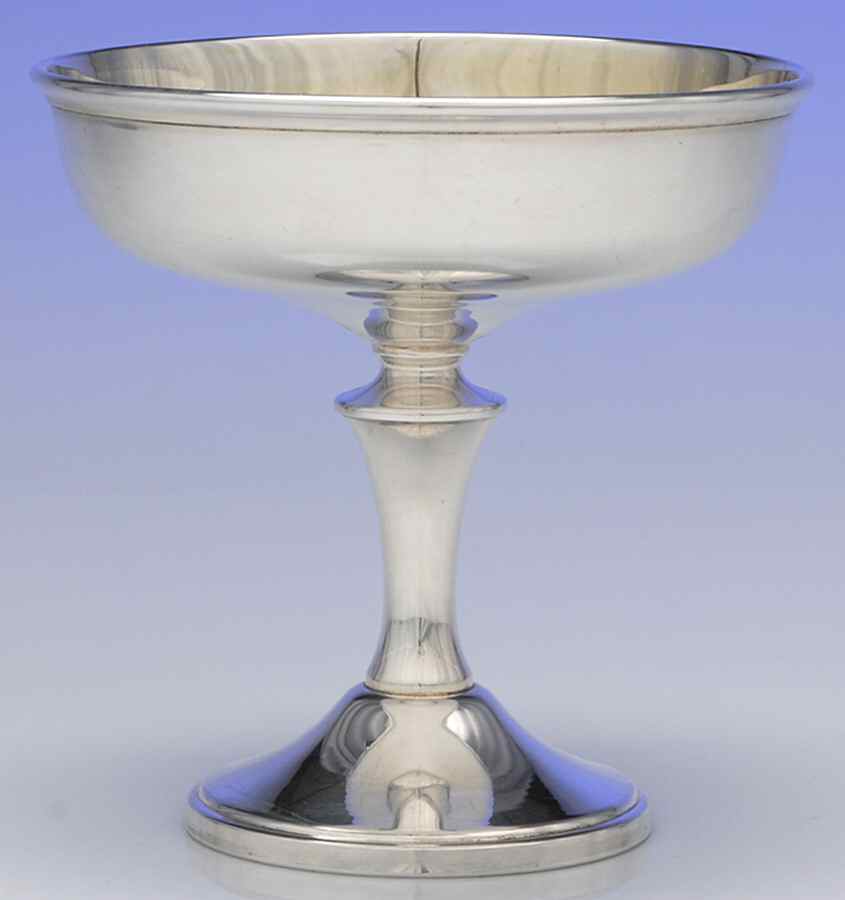 718 (Sterling, Hollowware) Round Compote (Height X Width) by Poole Silver -1