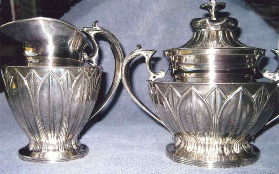 385 (Silverplate, Hollowware) Creamer by Pairpoint Mfg Co-1