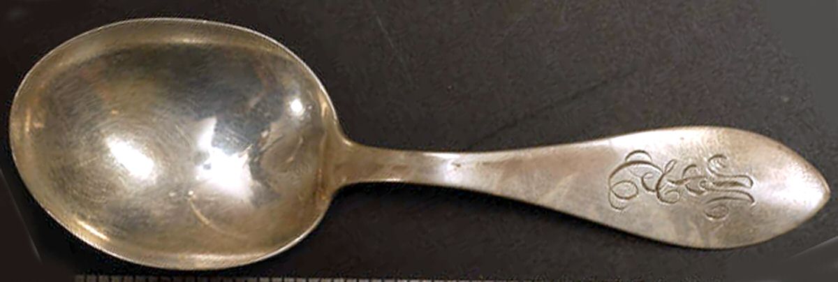 PBM19 (Sterling) Straight Handle Baby Spoon by Paye & Baker Mfg Co-1