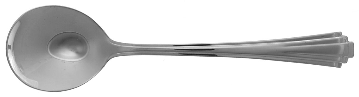 PLY2 (Stainless) Round Bowl Soup Spoon (Cream Soup) by Pilon-1