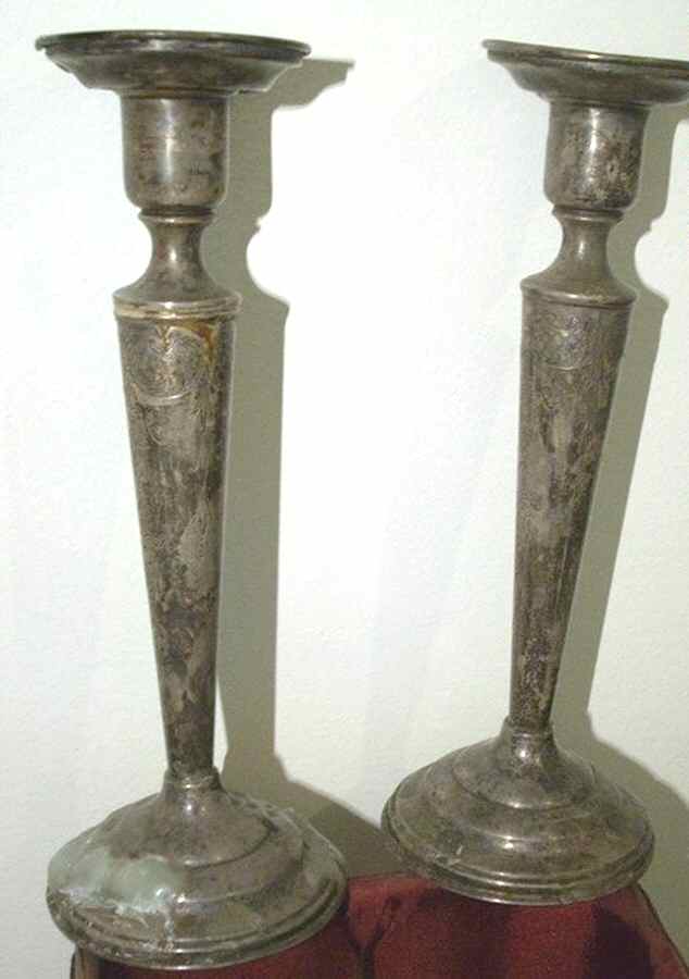 1801 (Sterling, Hollowware) Pair of Candlesticks by P.H. Locklin & Sons-1