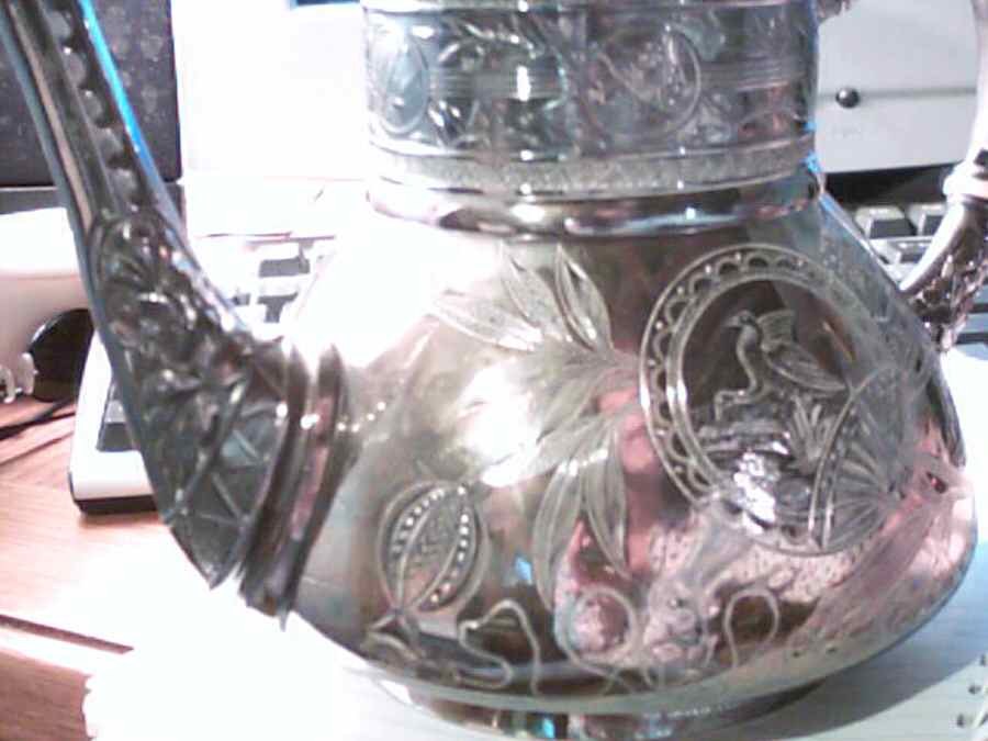 301 (Silverplate, Hollowware) Silverplate Coffee Pot by Pairpoint Mfg Co-1