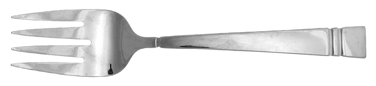 PFF35 (Stainless) Medium Solid Cold Meat Serving Fork by Pfaltzgraff-1