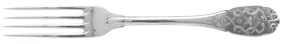 Elysee (Sterling, Gold Accent) Fork by Puiforcat-1