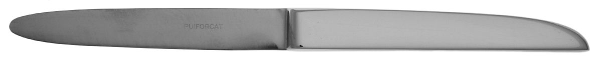 Virgula (Stainless) Dessert Knife Solid Piece by Puiforcat-1