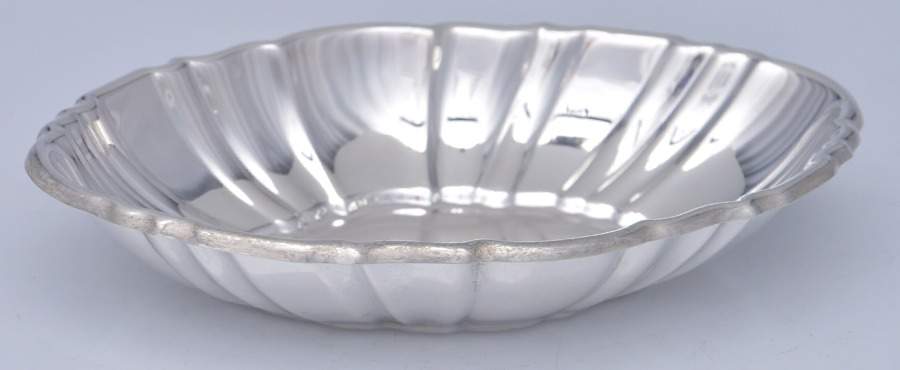 220 (Sterling, Hollowware) 6" Bon Bon Bowl by Poole Silver -1