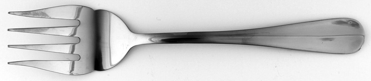 Puritan (Stainless) Medium Solid Cold Meat Serving Fork by Pfaltzgraff-1