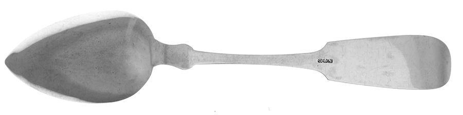 Coin Silver Flatware Tablespoon (Serving Spoon) by Philo Dubois-2