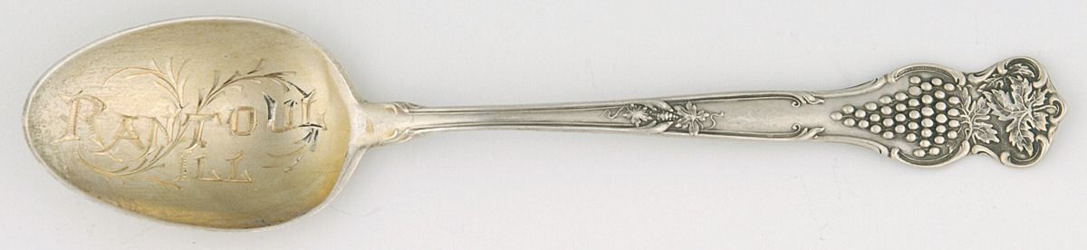 PBM24 (Sterling) Souvenir Spoon (Five O'Clock) by Paye & Baker Mfg Co-1
