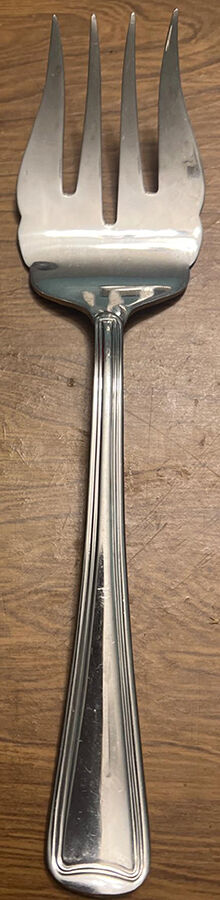 Sonesta (Stainless) Medium Solid Cold Meat Serving Fork by Pfaltzgraff-1