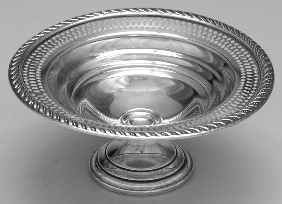 PSC1 (Sterling, Hollowware) Weighted Round Compote (Height X Width) by Preisner-1