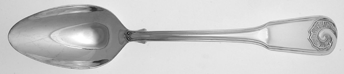 Mycene (Sterling) Solid Serving Spoon by Pampaloni-1