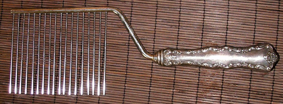 Lancaster Rose (Sterling) Cake Breaker with Silverplate Prongs by Poole Silver -1