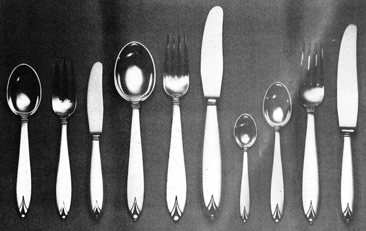 Madeleine (Sterling) Small Teaspoon by Peter Hertz (Danish)-1