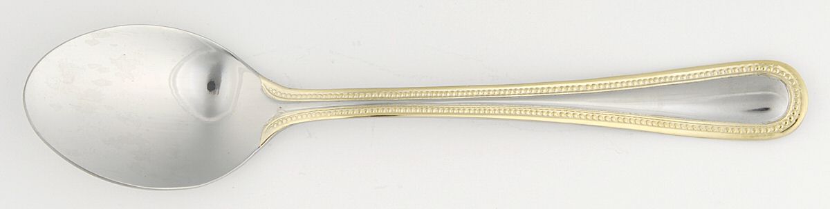 Gold Accent Pearl (Stainless) Teaspoon by Pfaltzgraff-1