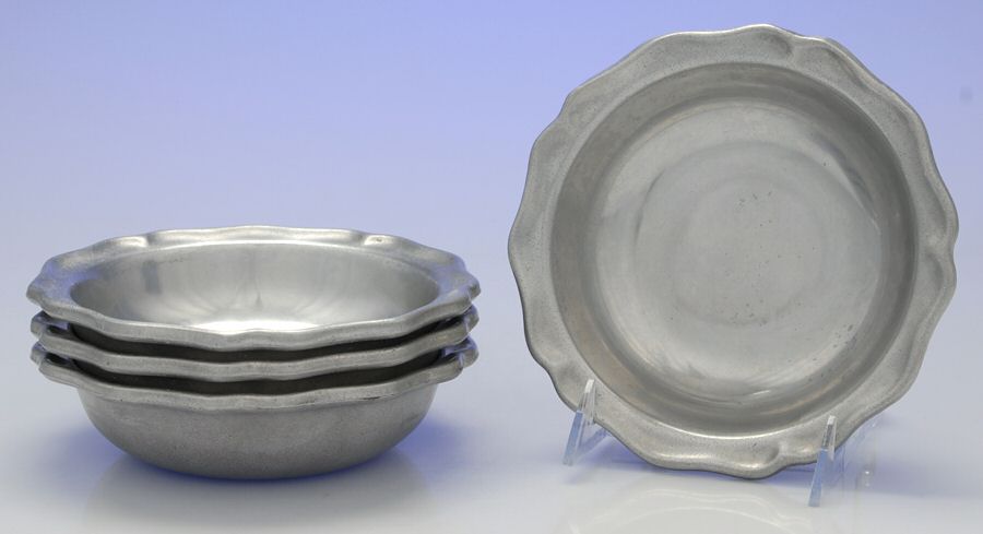 King George (Pewter, Hollowware) Soup/Salad Bowl - Set of 4 by Olde Country Reproductions-1