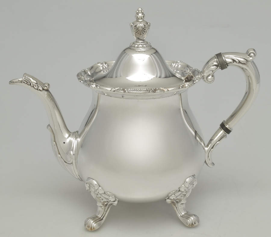 141 (Silverplate, Hollowware) Teapot by Poole Silver -1