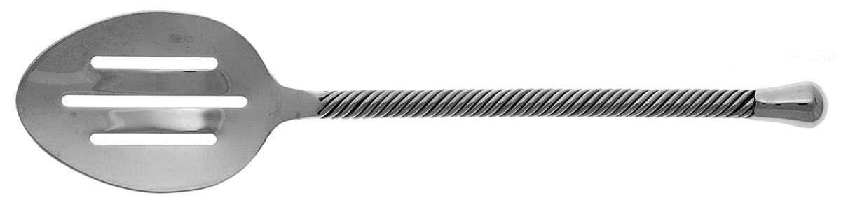 PII17 (Stainless) Pierced Solid Serving Spoon by Pier 1-1