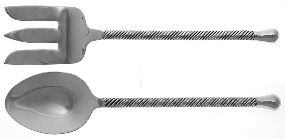 PII17 (Stainless) Solid Serving Set by Pier 1-1