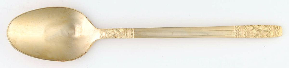 Rotunda (Gold Electroplate) Place/Oval Soup Spoon by Present-1