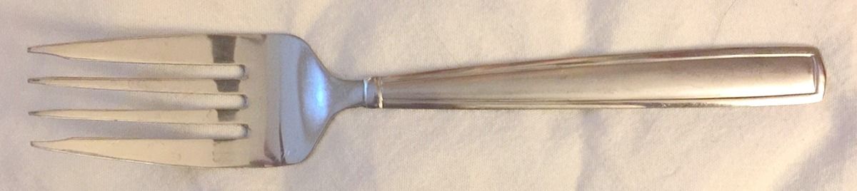 Delano Frost (Stainless) Large Solid Cold Meat Serving Fork by Pfaltzgraff-1