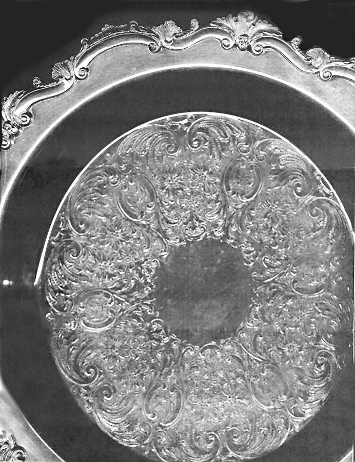 118 (Silverplate, Hollowware) 13" Round Tray by Poole Silver -1