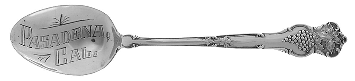 States & Cities Souvenir Spoons(Sterling) California Five O'Clock Spoon by Paye & Baker Mfg Co-1