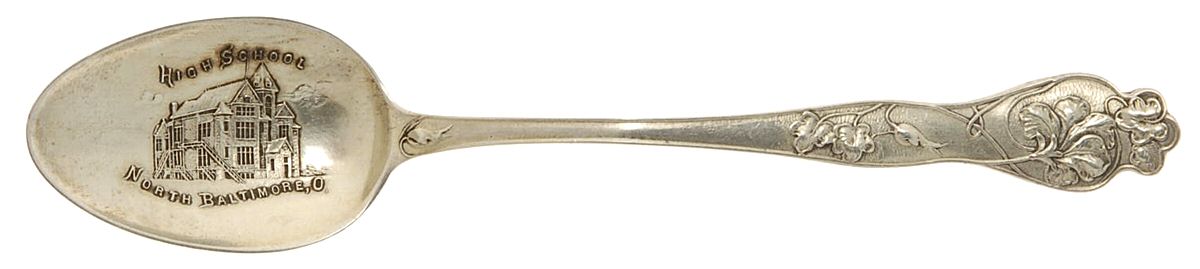 States & Cities Souvenir Spoons(Sterling) Ohio Five O'Clock Spoon by Paye & Baker Mfg Co-1