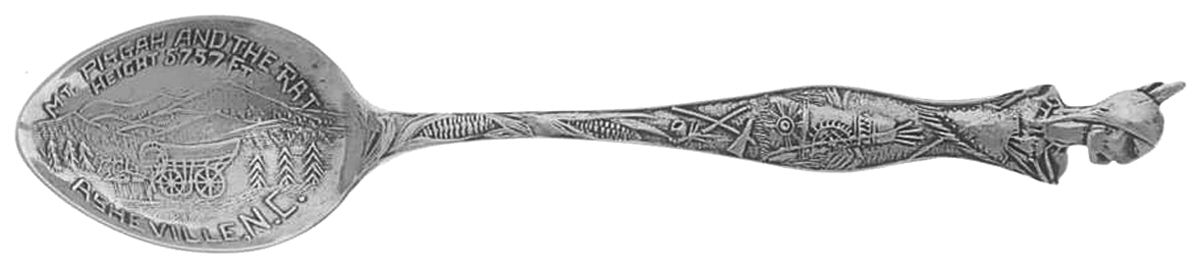 States & Cities Souvenir Spoons(Sterling) North Carolina Demitasse Spoon by Paye & Baker Mfg Co-1
