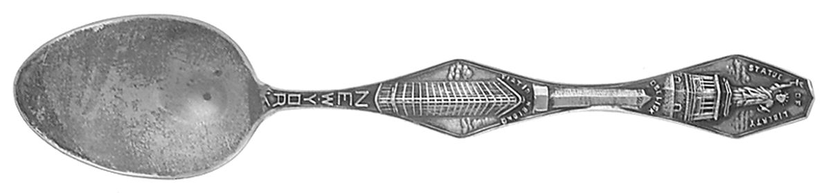 States & Cities Souvenir Spoons(Sterling) New York Five O'Clock Spoon by Paye & Baker Mfg Co-1